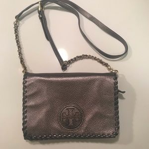 Tory Burch Marion Metallic Combo Crossbody